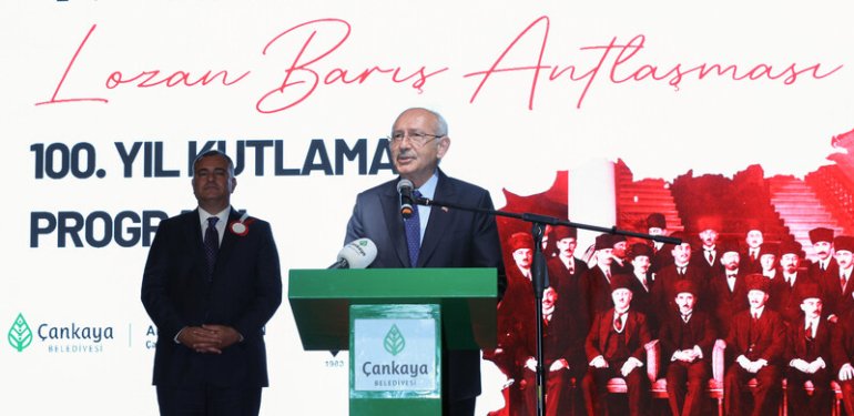 Kılıçdaroğlu, “Lozan Barış Antlaşması 100. Yıl Kutlama Programı”na katıldı