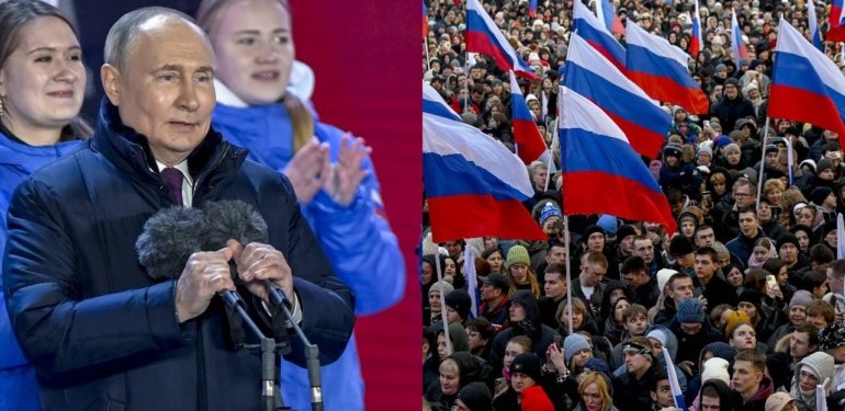 Putin, Kızıl Meydan’da Zaferini Kutladı